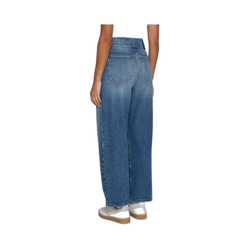 Logo Patch Wide-Leg Jeans