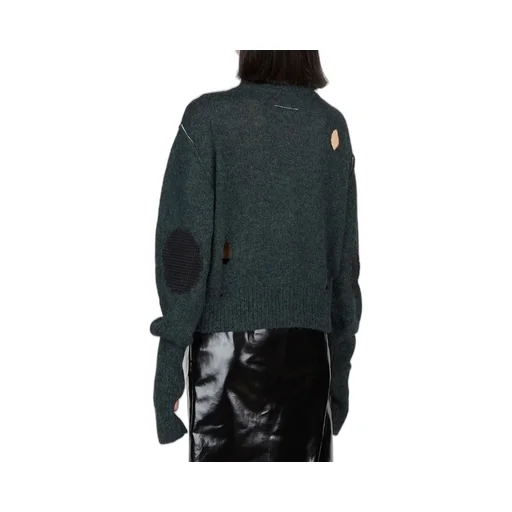 Cut-Out Distressed Sweater