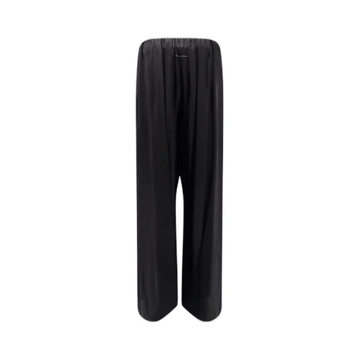 High-Waist Wide-Leg Pleated Trousers