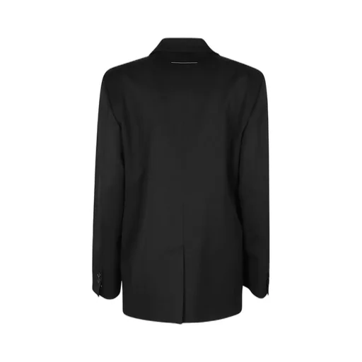Top Insert Detailed Single Breasted Blazer