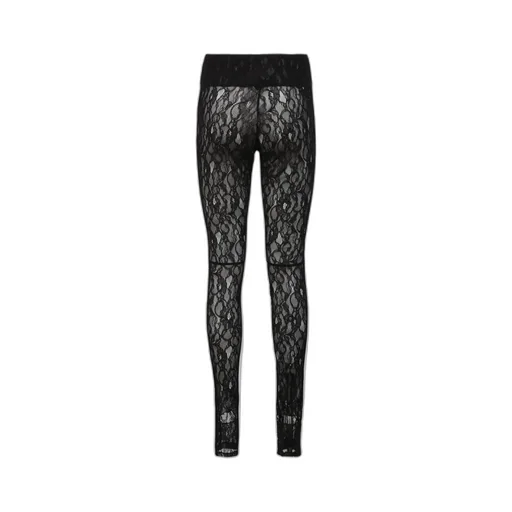 Elasticated Waistband Lace Leggings