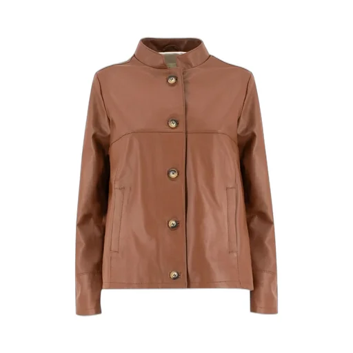 Single Breasted Leather Jacket