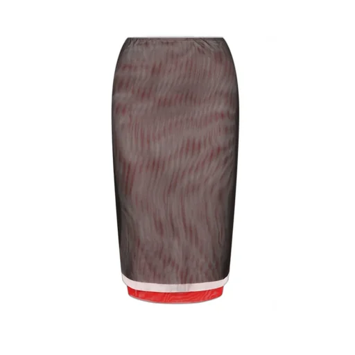 Gonna Rear Slit Skirt