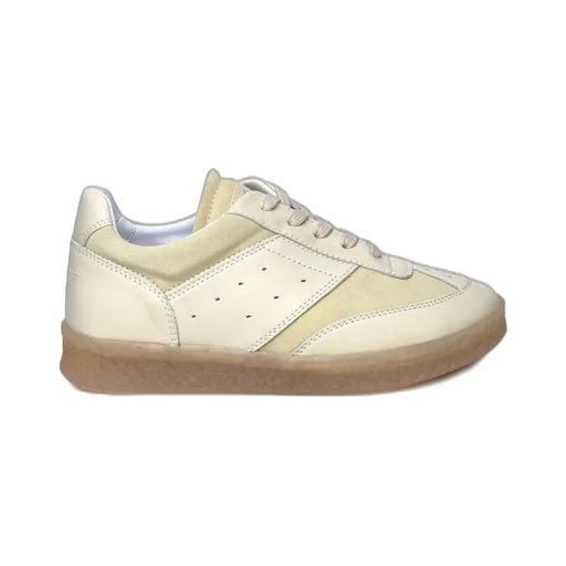 Panelled Lace-Up Sneakers