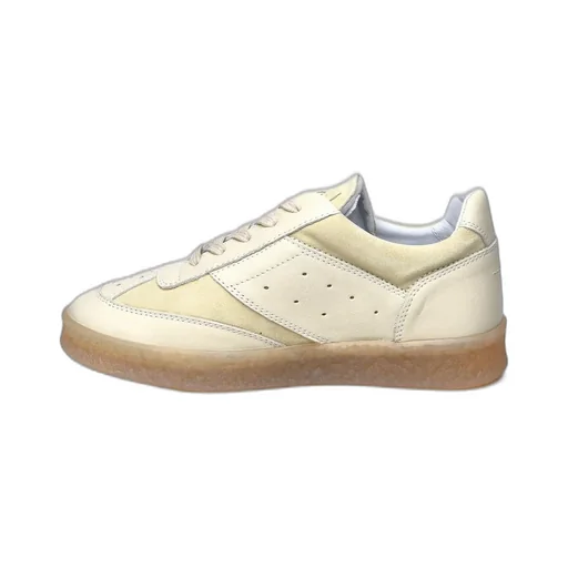 Panelled Lace-Up Sneakers