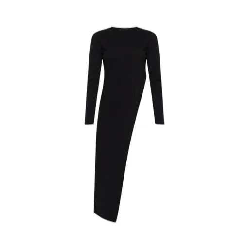 Slit-Detailed Long Knitted Top
