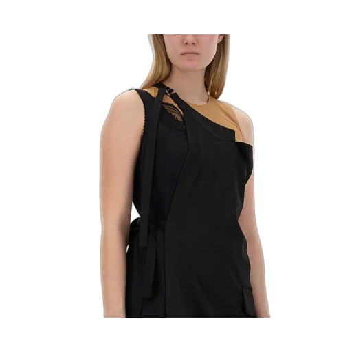Open Back Asymmetric Neck Top