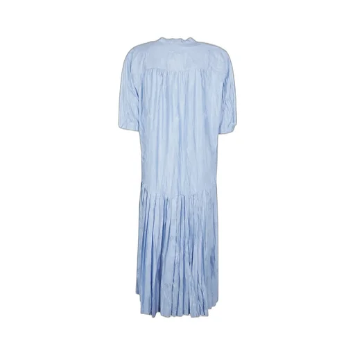 Short-Sleeved Pleated Dress