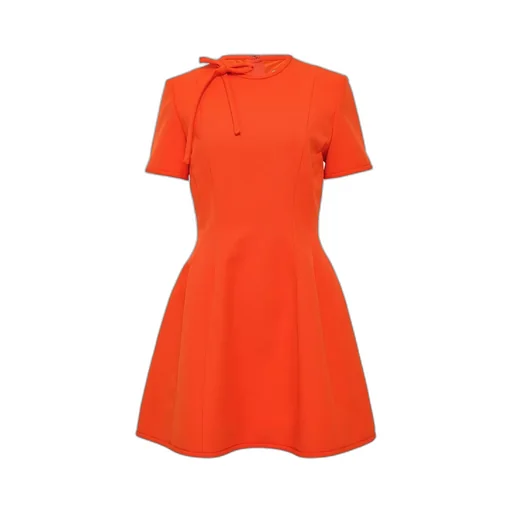 Bow Detailed Cady Minidress