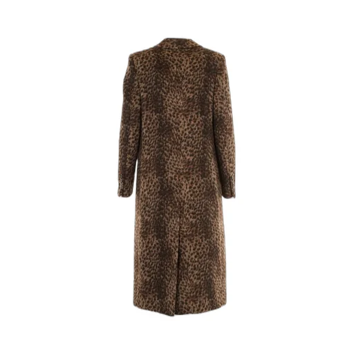 Print Single Breasted Long Coat