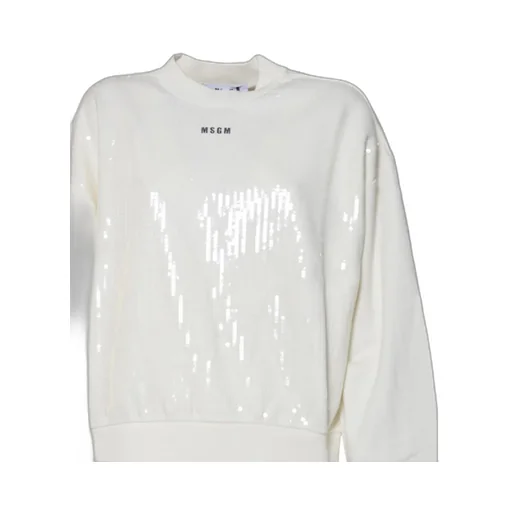 Sequin Embellished Crewneck Sweatshirt