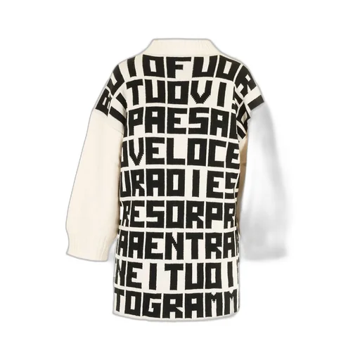 X Caterina Frongia Intarsia Knitted Dress
