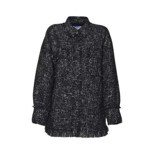 Long-Sleeved Fringed Edge Jacket