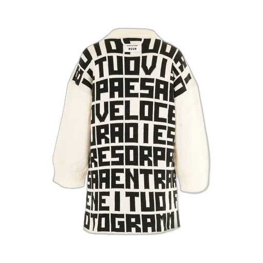 X Caterina Frongia Intarsia Knitted Dress