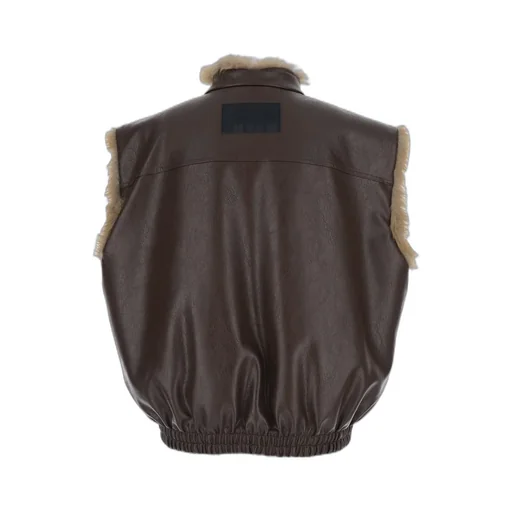 High Neck Sleeveless Coat
