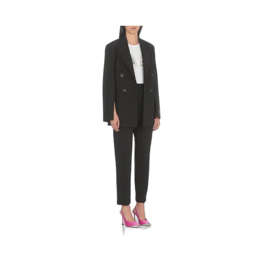 Logo-Waistband Tapered-Leg Trousers