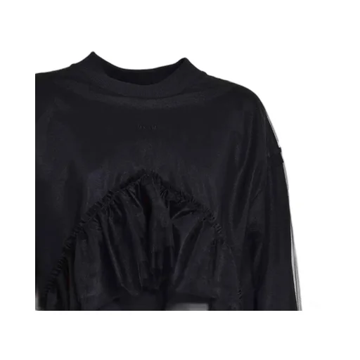 Ruffled Crewneck Sweatshirt