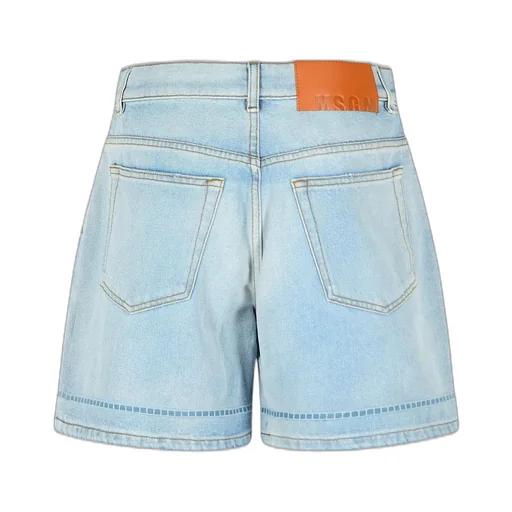 Logo Patch Denim Shorts