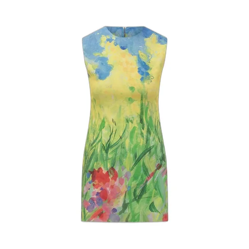 Printed Sleeveless Mini Dress