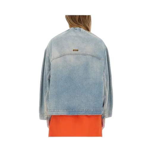 Drawstring Denim Jacket