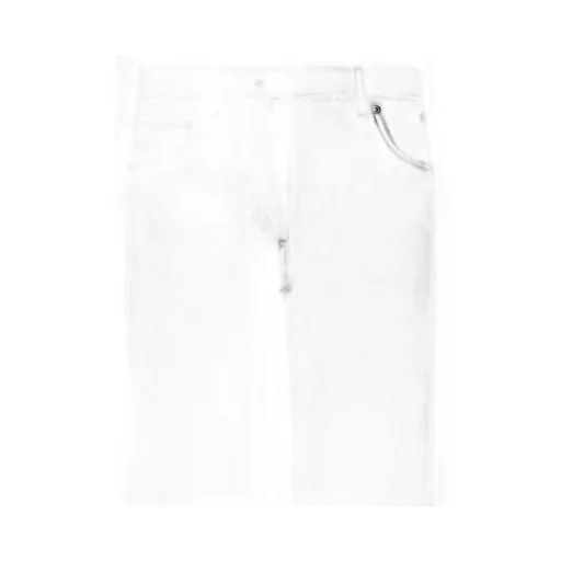 Grosgrain Trim Detailed Straight Leg Jeans