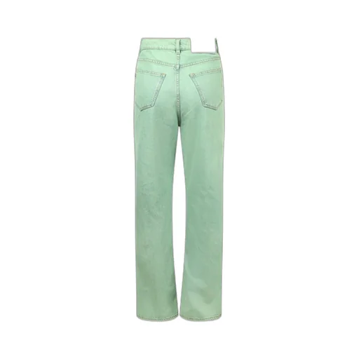 Distressed Straight-Leg Jeans
