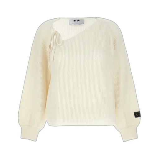 Tie-Detailed Knit Jumper