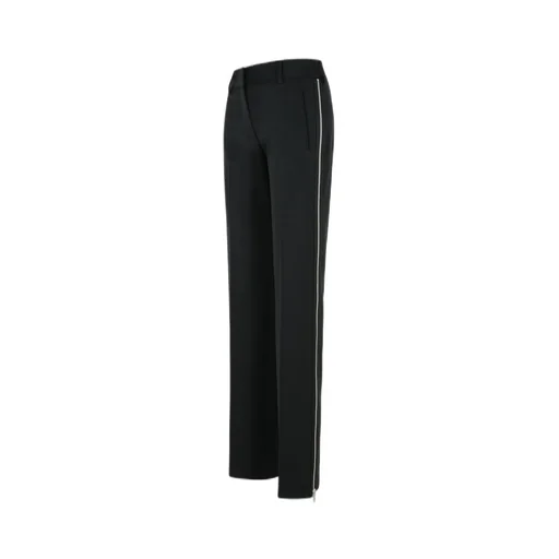 Side-Zip Mid-Rise Trousers