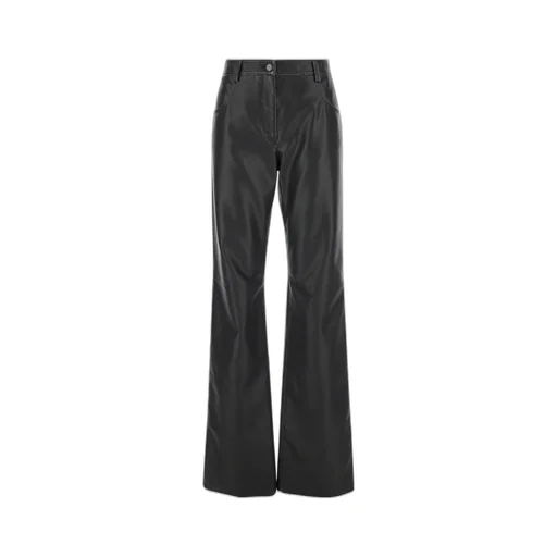 Straight Leg Mid-Rise Trousers