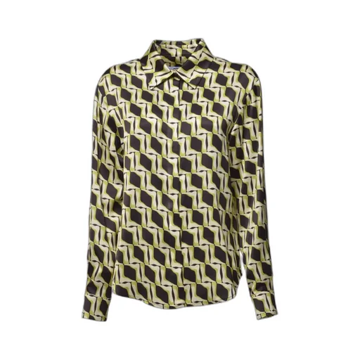 Geometric Printed Long-Sleeved Shirt