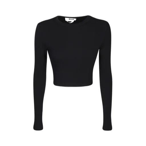 Cut-Out Crewneck Cropped T-Shirt
