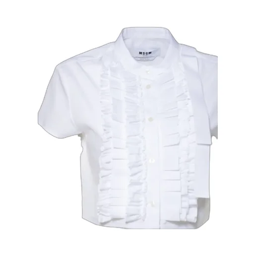 Cropped Ruffled Shirt