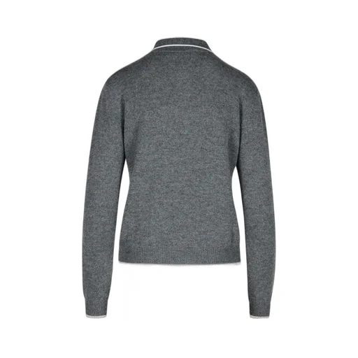 Logo Embroidered Knitted Polo Shirt