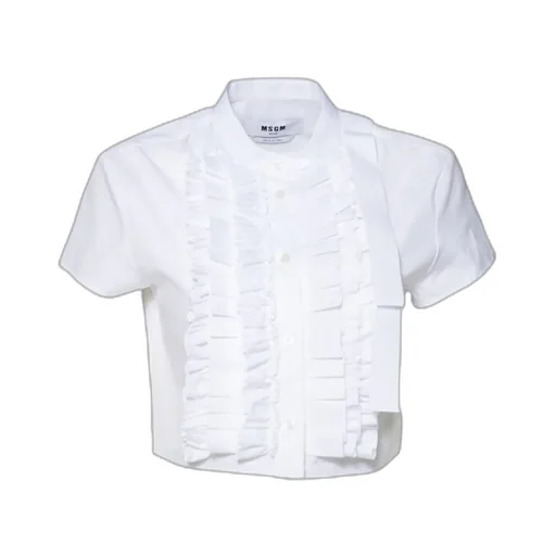 Cropped Ruffled Shirt