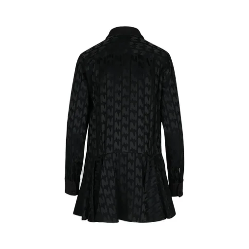 All-Over Patterned Long-Sleeved Dress