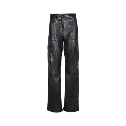 High-Waist Straight-Leg Trousers