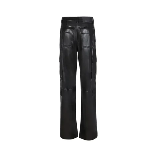 High-Waist Straight-Leg Trousers