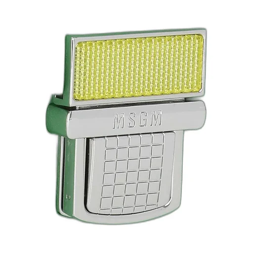 Logo Engraved Foldover Clutch Bag