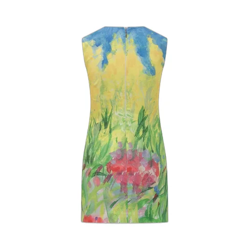 Printed Sleeveless Mini Dress