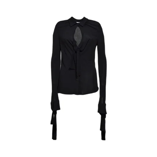 Draped Cut Out Detailed Shirt