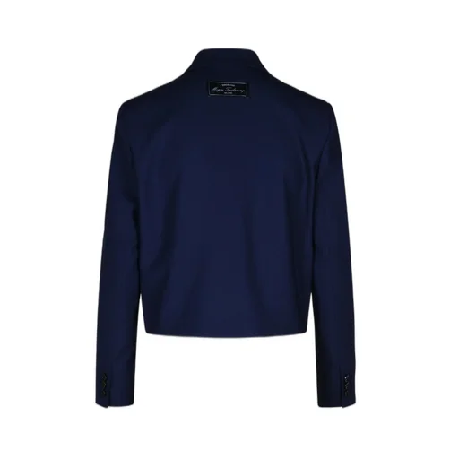 Logo Patch Cropped Boxy Jacket