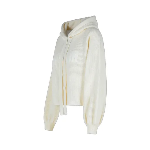 Drawstring Knitted Hoodie