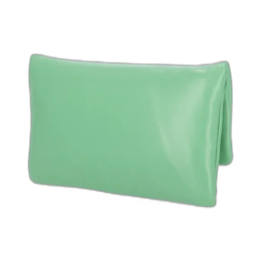 Logo Engraved Foldover Clutch Bag