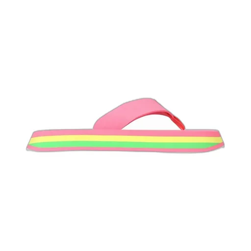 Chunky Color-Block Thong Slides