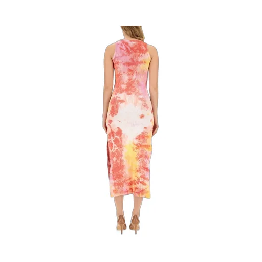 Tie-Dye Sleeveless Midi Dress