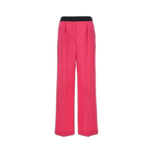 Logo-Waistband Pleated Trousers