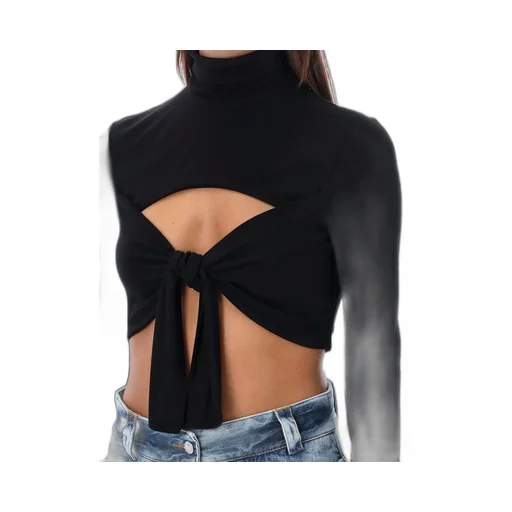 Cut Out Detailed Cropped Top