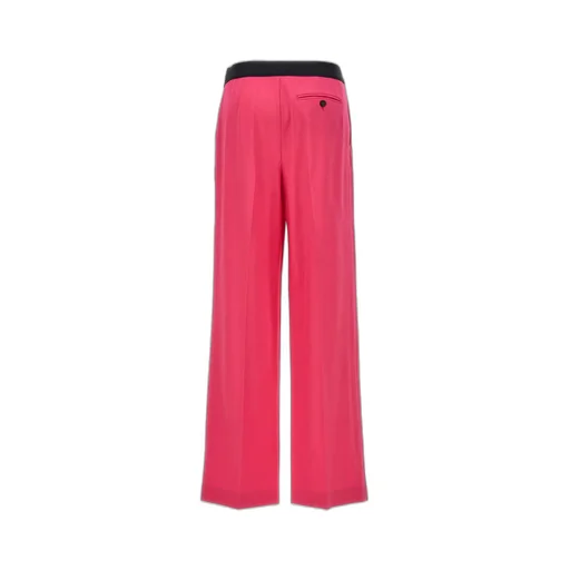 Logo-Waistband Pleated Trousers