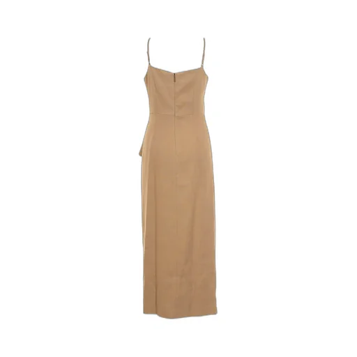 Kotted Waist Flamed Slip Dress