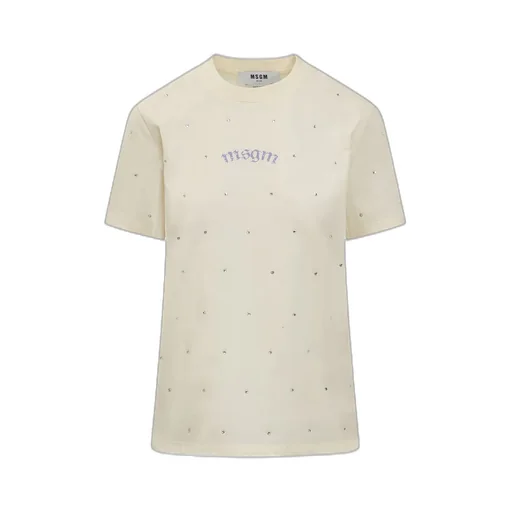 Allover Embellished Crewneck T-Shirt